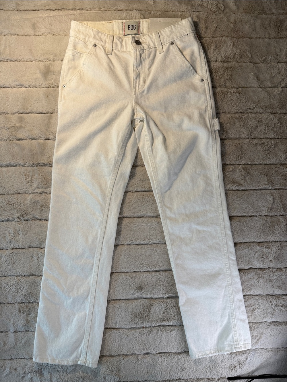 Urban Outfitters BDG White High Rise Carpenter Jeans, NWT Size 24